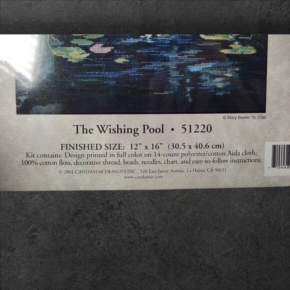 Mary Baxter St Clair The Wishing Pool 51220 Cross Stitch Kit Sealed Candamar - Picture 5 of 5